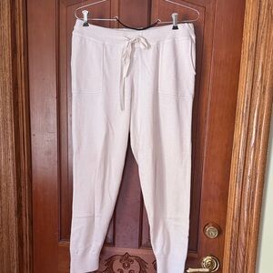 J. Crew Women's Cream Drawstring Joggers